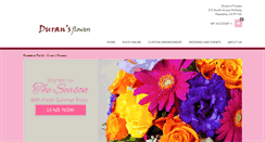 Desktop Screenshot of duransflowers.com